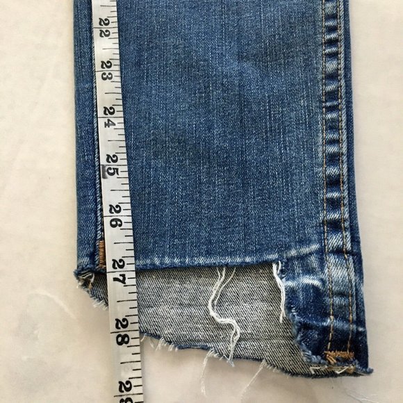 Madewell‎ Curvy High-Rise Skinny Jeans Drop Step-Hem Edition Size 25 - Picture 11 of 12